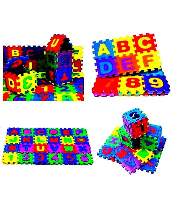 Interlocking building blocks puzzle game 36 pc multiple color, size (6/6) - Image 3