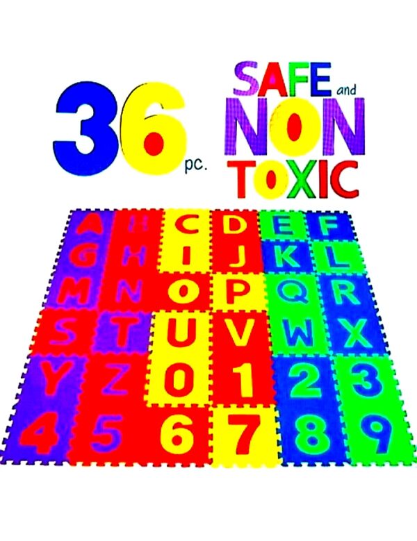 Interlocking building blocks puzzle game 36 pc multiple color, size (6/6) - Image 4